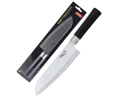 Нож поварской MAL-01P, лезвие 20см, пластиковая ручка 985371 Mallony