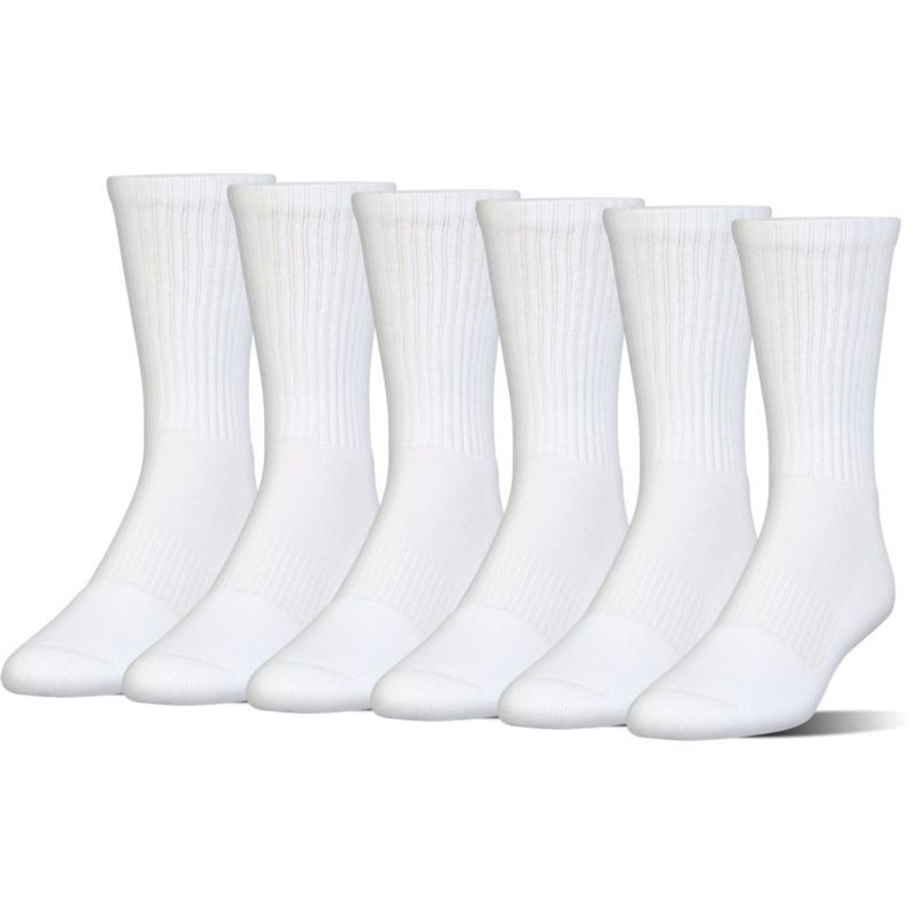 Теннисные носки Under Armour Charged Cotton 2 Crew Jr 6P - белый