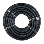 Труба гофр. безгалогеновая FRHF с протяжкой d32 мм (50 м) черная EKF-Plast FRHF-32