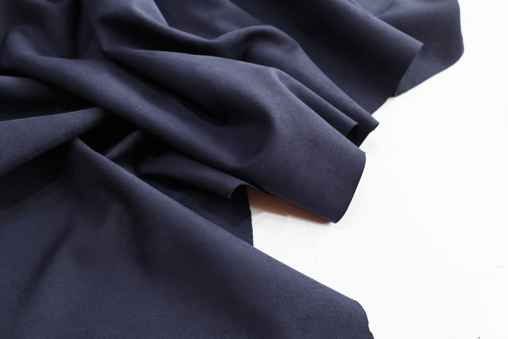 ТЕМНО-СИНИЙ - Замша на скубе (КРВ679 Олеся)