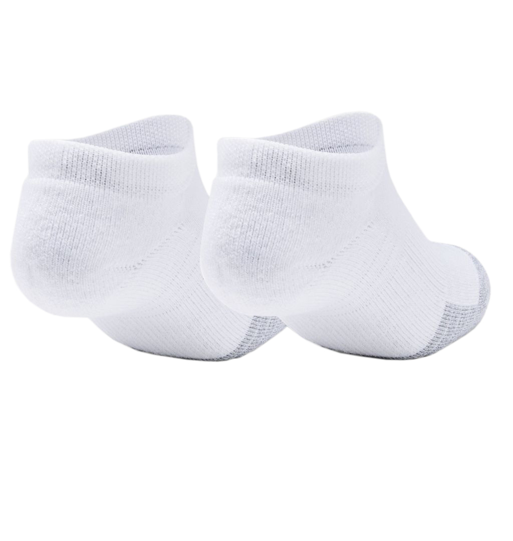 Теннисные носки Under Armour Youth HeatGear No Show Socks 3Pack - white/steel