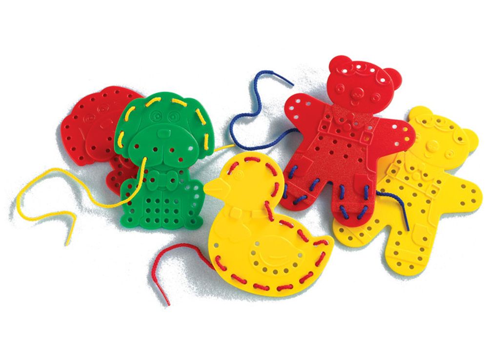 Шнуровки &quot;Веселые животные&quot;. Набор