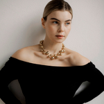 Бусы крупные шары, золото