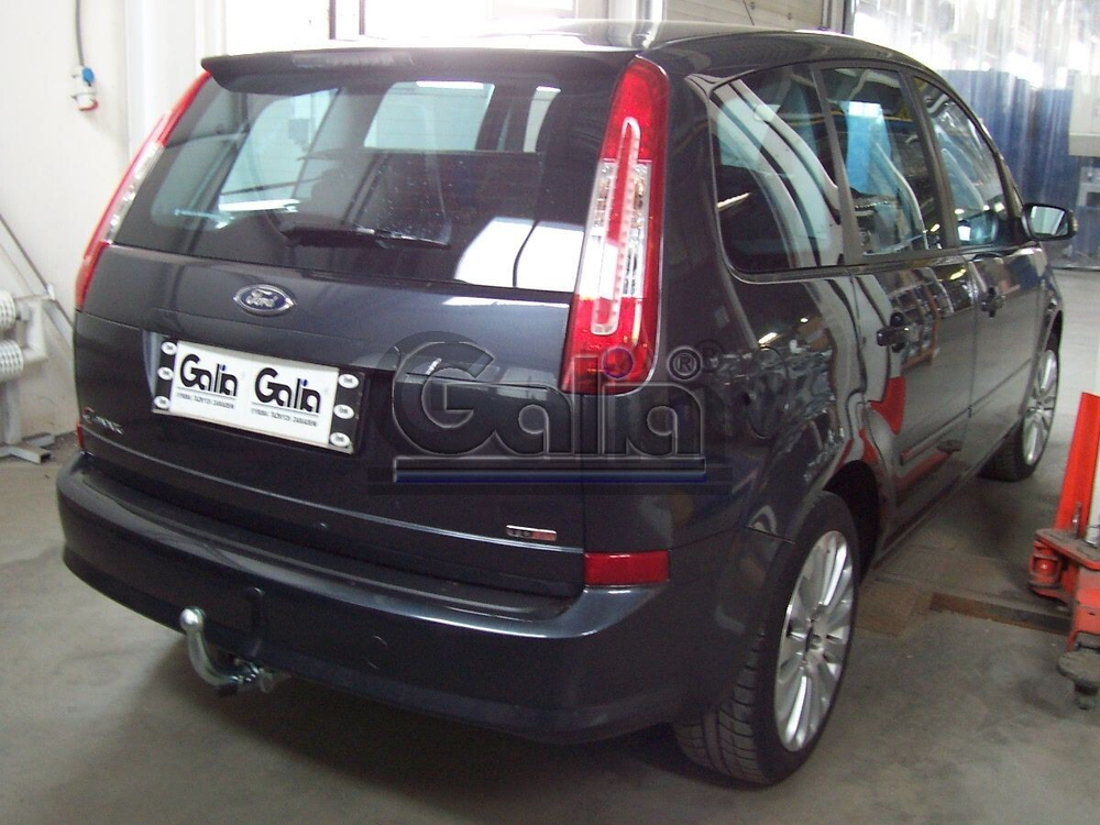 Фаркоп оцинкованный Galia F091C для Ford Focus хетчбек 2004-2011, 2011-, Ford C-MAX 2003-2011, 2011-(паспорт и сертификат в комплекте)(без электрики)