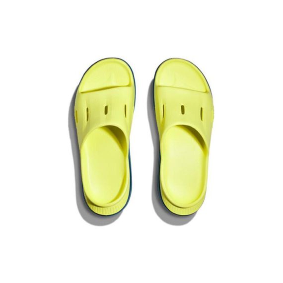 Hoka One One Ora Recovery Slide 3 'Yellow Blue'