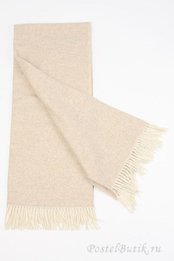 Плед шерстяной 130x180 Trussardi Scrap натуральный Италия