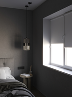 Штора рулонная Блэкаут Натали Белая Премиум