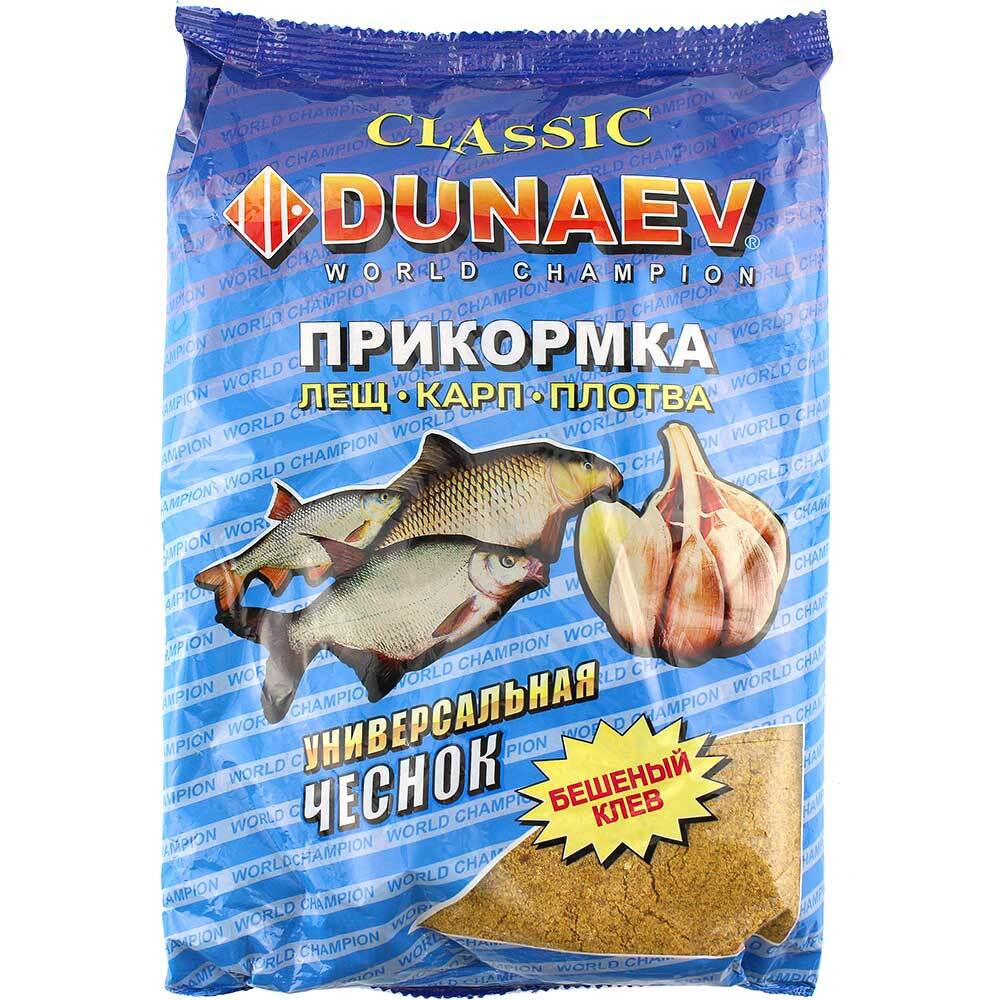 Прикормка DUNAEV Классика 0.9кг Универсальная Чеснок