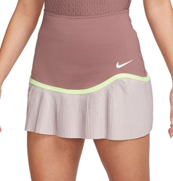 Теннисная юбка Nike Dri-Fit Advantage Pleated Skirt - smokey mauve/platinum violet/white