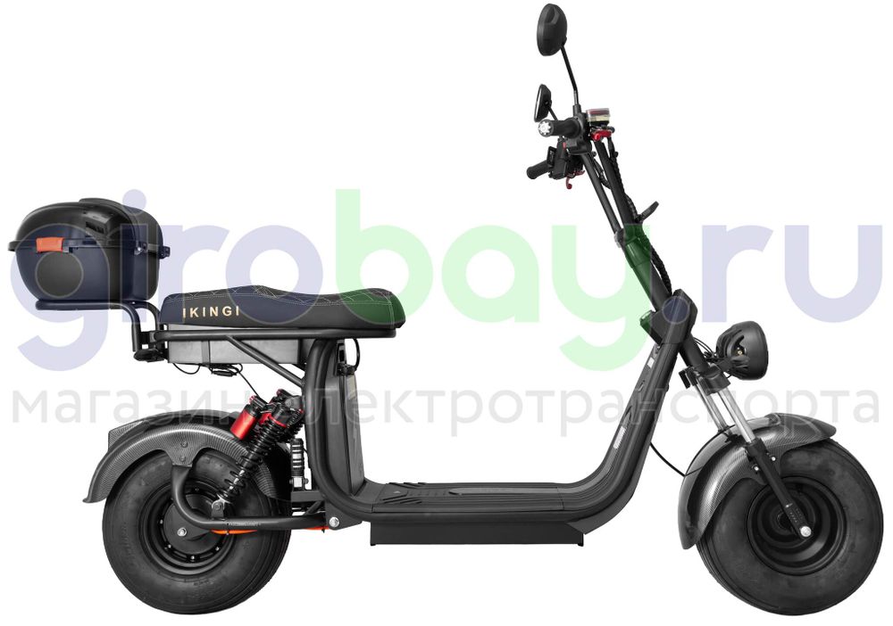 Электроскутер IKINGI X7 PRO 3000W - Карбон, летние покрышки фото №5