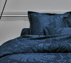 Постельное белье PALMYRE BLEU NUIT Blanc des Vosges 2 спальное евро Синий