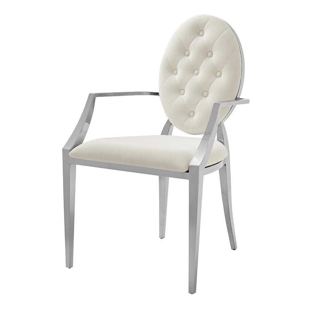 Стул Y110B бежевый бархат