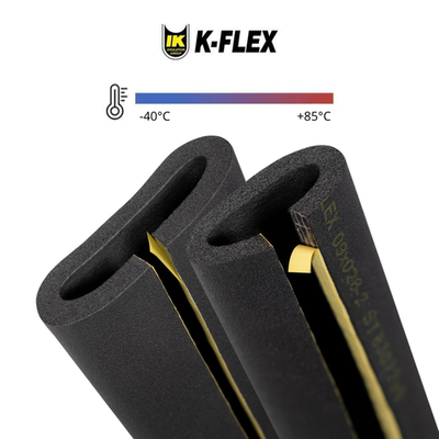 Изоляция для труб из вспененного каучука (предварительно разрезанная с контактным клеем) K-FLEX ST/SK