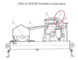 Д508-2А 08.00.000 Установка компрессорная.