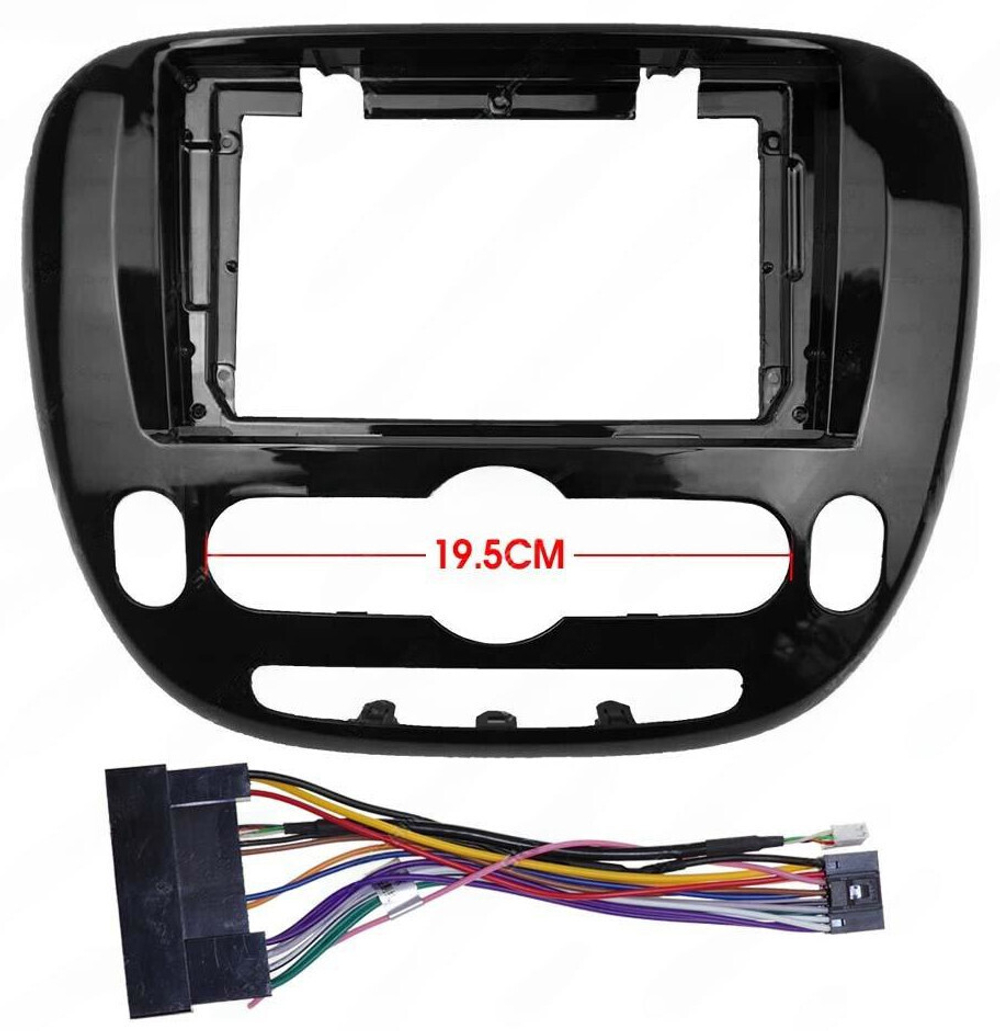 Магнитола для KIA Soul 2 2014-2019 (климат, рамка глянцевая) - Carmedia SF-9740-C QLed+2K, Android 13, UIS7870 (DUDU7), CarPlay, SIM-слот