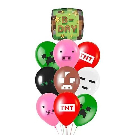 Фонтан шаров TNT party разноцветный