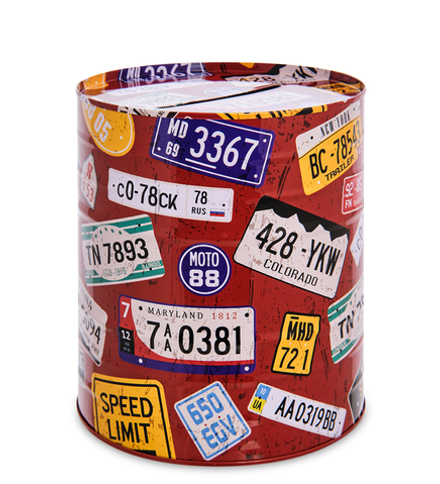 BX-210/4 Металлическая копилка «Route 66»