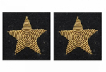 Звезда ВМФ на рукав канитель (пара)