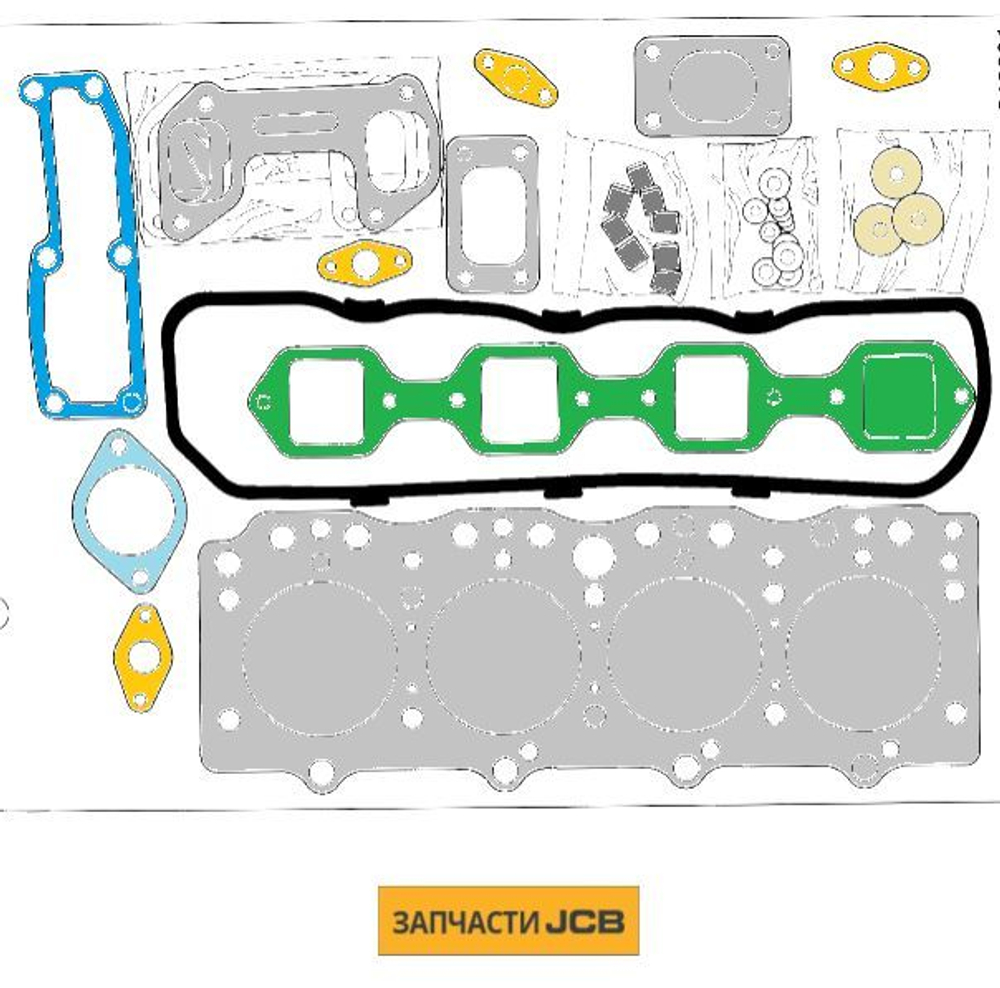 Комплект прокладок двигателя JCB 320/A9008