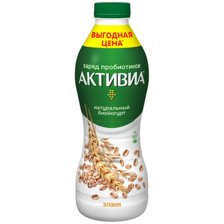 Биойогурт Активиа питьевая Злаки 670 гр