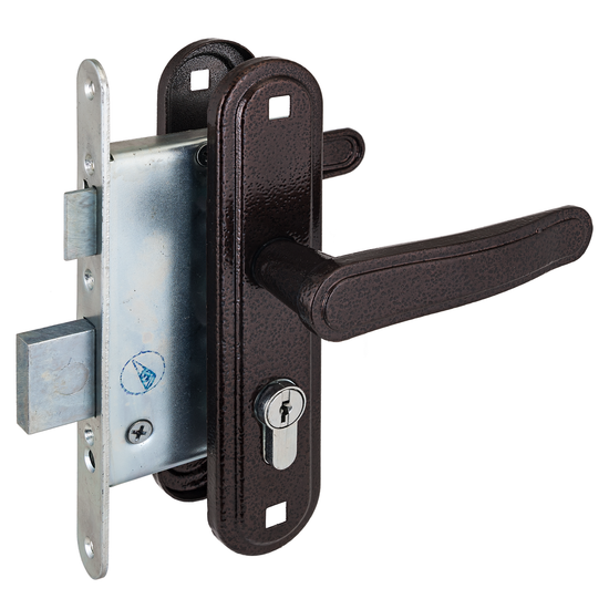 Замок врезной Зенит ЗВ4-3.03 серебро