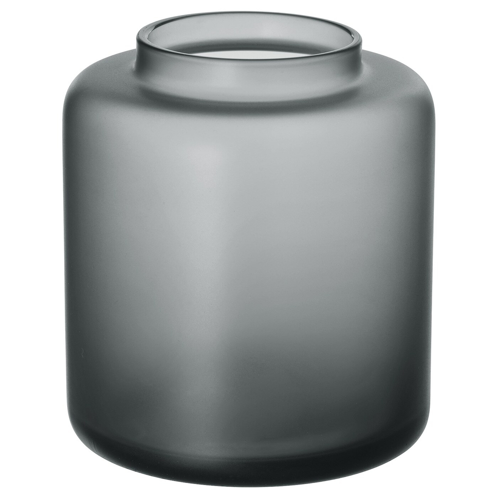 IKEA KONSTFULL  (ИКЕА КОНСТФУЛЛ)  -  Ваза, серая, 10 см