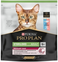 ProPlan 400г Sterilised Savoury Duo Сухой корм для стерилизованных кошек Треска и Форель