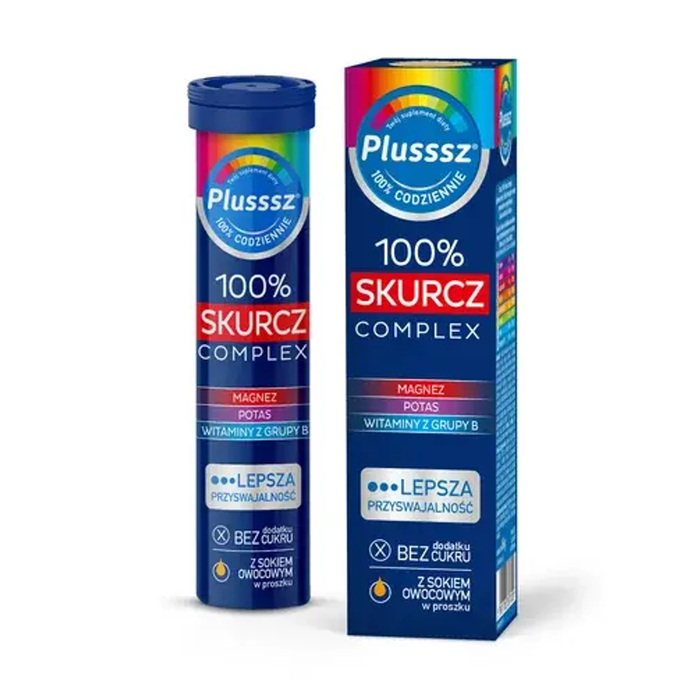 Комплекс Plusssz 100% Skurcz - 20 шипучих таблеток