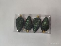 GAEM Набор из 4шт Украшение новогоднее "Шишка", L17 W8,5 H5 см