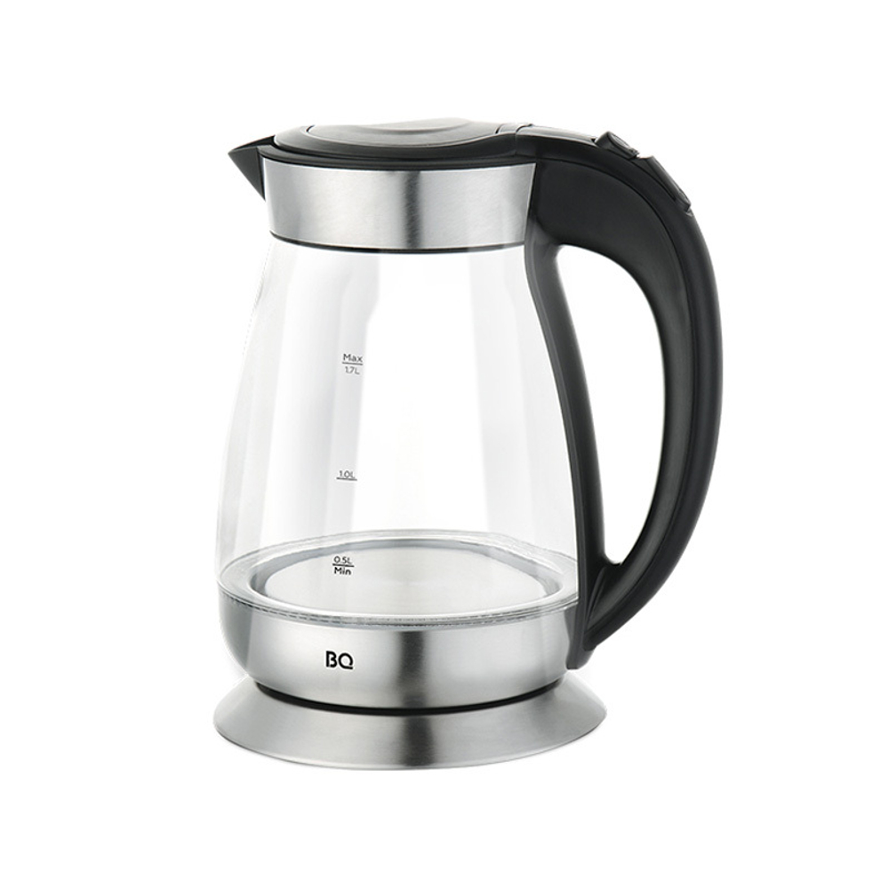 Электрический чайник BQ KT1702G, чёрный/стальный