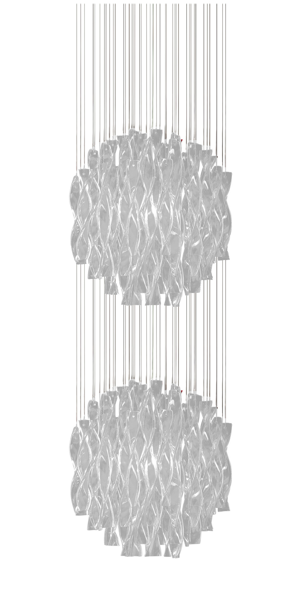 Pendant design lamp  AURA by AXO LIGHT/2 D 60 cm (Clear)