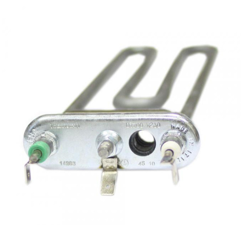 ТЭН для стиральной машины Ariston 1700 Вт с отверстием под датчик С00094715 Thermowatt
