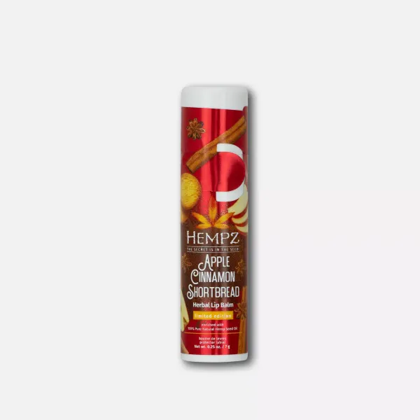 Hempz Apple Cinnamon Shortbread Herbal Lip Balm 7г - Бальзам для губ с ароматом печенья Яблоко и Корица