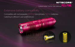 Фонарь Nitecore P05, Pink