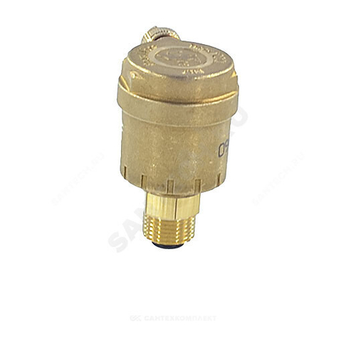 Воздухоотводчик автоматический латунь R88I Ду 15 Ру14 G1/2" НР прямой с запорным клапаном Giacomini R88IY003