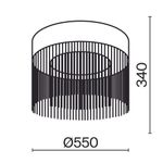 Потолочный светильник Maytoni MOD190CL-L18G3K