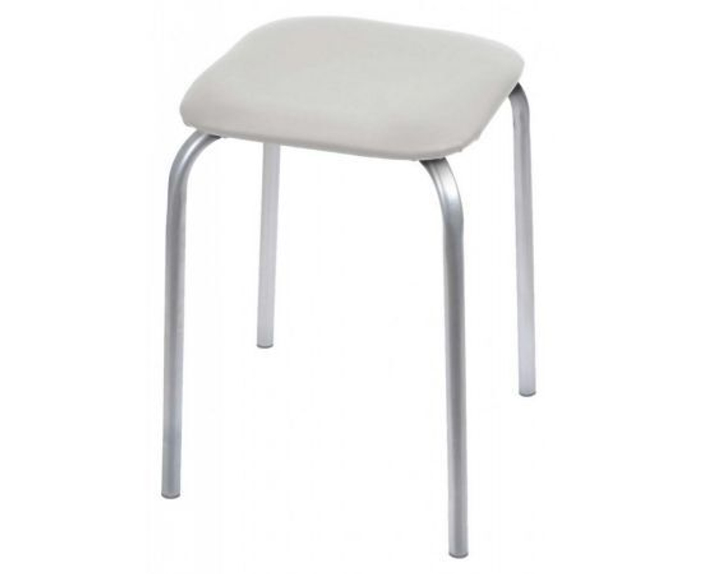 Табурет Nika Классика 3, 32 x 32 см, светло-серый