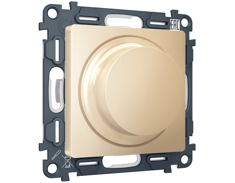 MA605510 Комплект механизма светорегулятора универсального ALFA Шампань 25-600W/LED 5-300W QUANT (AP6055, VM136)