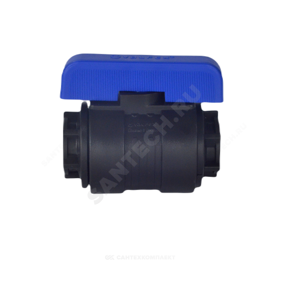 Кран шаровой компрессионный ПЭ Ду 46 2"x2" ВР/ВР Ру16 VALFEX 1210011200200