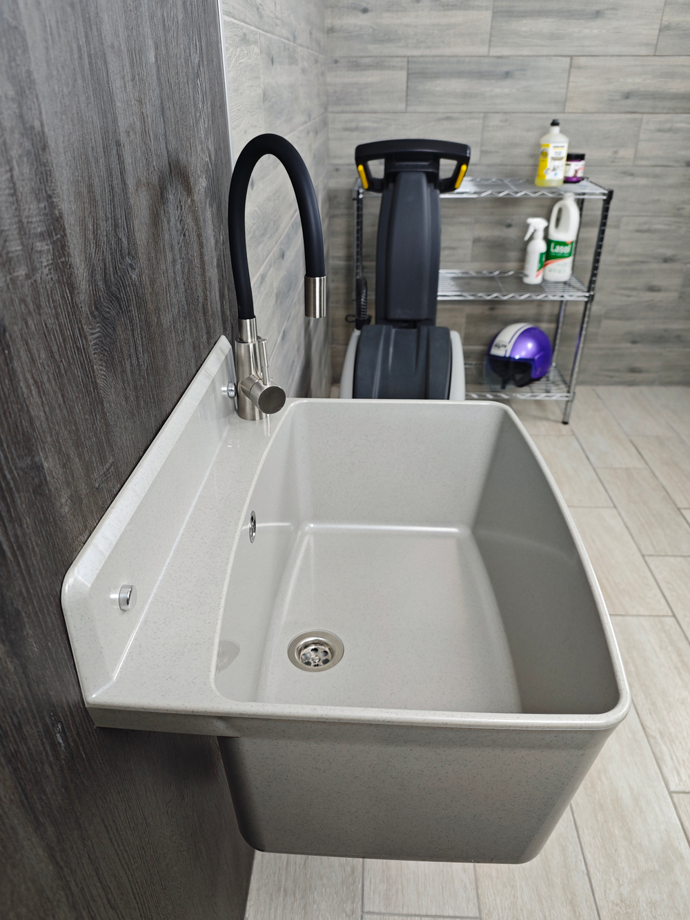 Пластиковая техническая раковина PRO MAX GREY