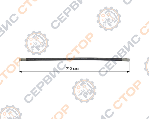 Шланг гидравлический гидроусилителя руля (гайка/гайка) TY295IT