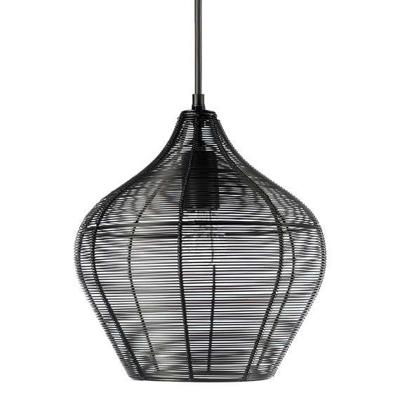 Светильник подвесной Vinger, Ø27х30 см, черный