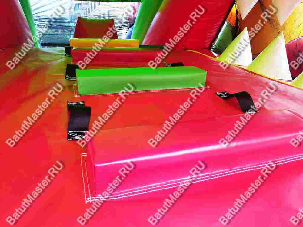 Большая надувная горка "Три дракона" 11*8*8 м