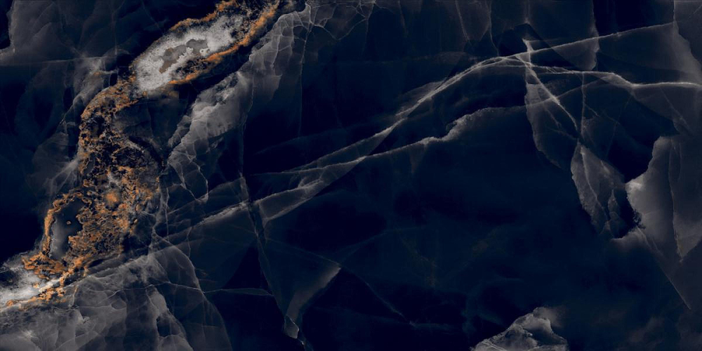 Керамогранит ParadiseGT черный 60x120 суперполировка GT120604305HPR