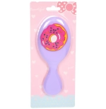 Расческа массажная детская «МИЛА», пончик, цвет фиолетовый, 14*5,5см (блистер)