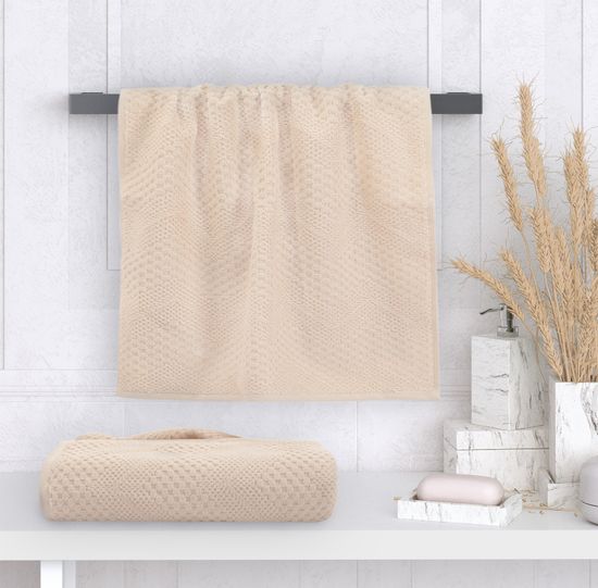 Полотенце махровое Восторг ваниль 50x90 см