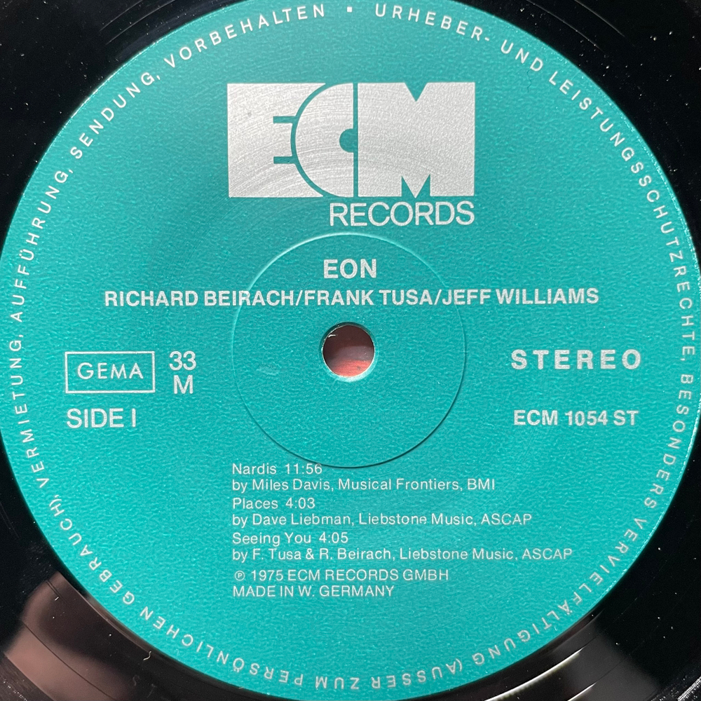 Richard Beirach ‎– Eon (Германия 1975г.) ECM