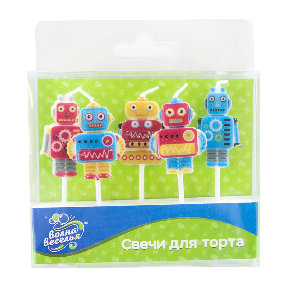 Набор свечей Фигура, Роботы