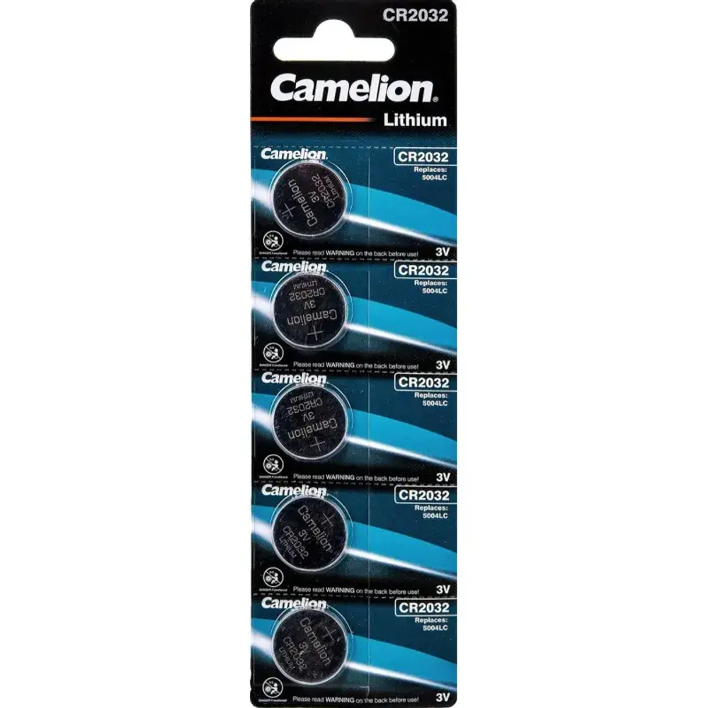 Батарейка Camelion CR2032 BL-5 (с, батарейка литиевая,3V)  5шт в упаковке