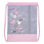 Мешок для обуви ЮНЛАНДИЯ, светоотражающая полоса, 46х36 см, Girl and balloons, 270187